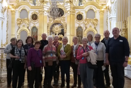Christine With Her Group In Moscow